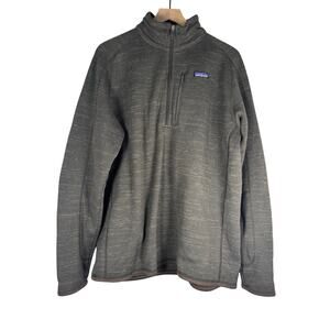 Patagonia Gray Half Zip Ls Pullover XL